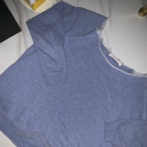 Off the shoulder sweatshirt